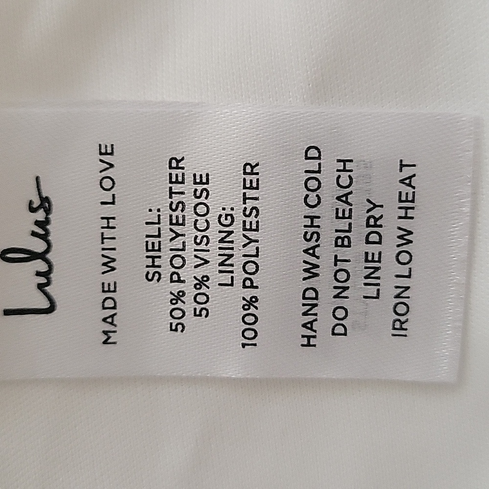 NWOT Lulus Distinctly Flirty White Floral Burnout Strapless Mini Dress S… - Picture 9 of 12